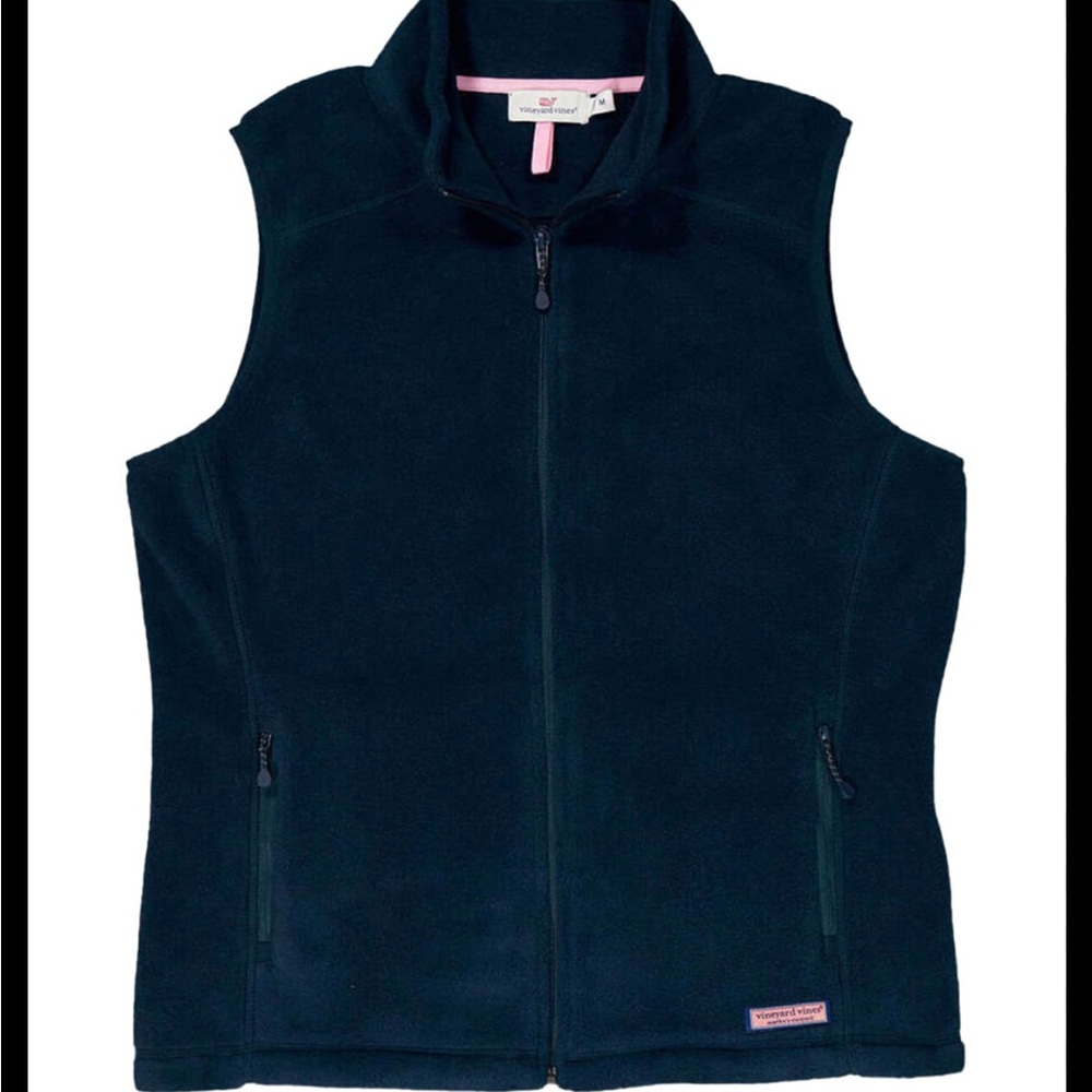 Vineyard Vines Martha’s Vineyard Westerly Navy Blue Fleece Vest Size L
